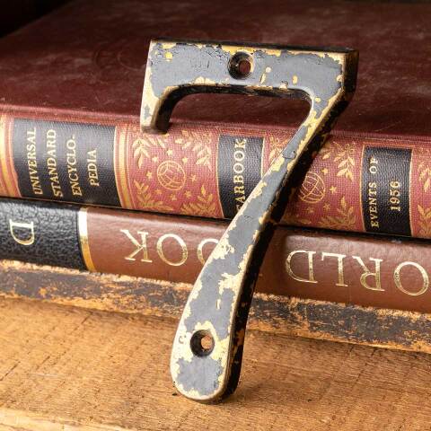 #52941 Salvaged Vintage Brass Address Number image 6