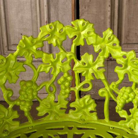 #52942 Vintage Cast Iron Garden Patio Chair image 3