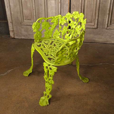 #52942 Vintage Cast Iron Garden Patio Chair image 6