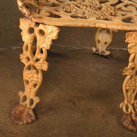 #52943 Vintage Cast Iron Garden Patio Chair image 5