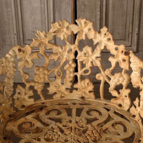 #52943 Vintage Cast Iron Garden Patio Chair image 2