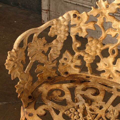 #52943 Vintage Cast Iron Garden Patio Chair image 4