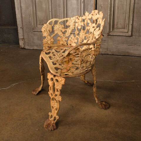 #52943 Vintage Cast Iron Garden Patio Chair image 6