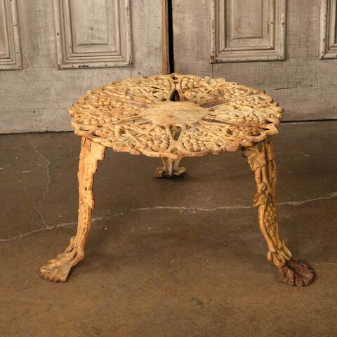 #52945 Vintage Cast Iron Garden Patio Table image 5