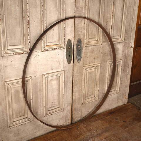 #52949 Large 45" Antique Rusty Iron Ring image 2