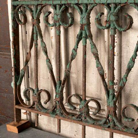 #52951 Antique Wrought Iron Window Guard Panel image 5