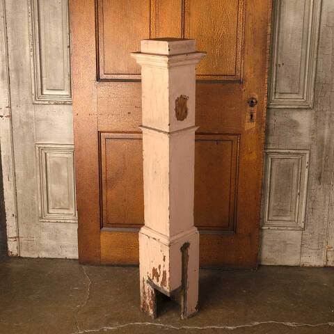 #52953 Salvaged Antique Wood Staircase Newel Post image 5