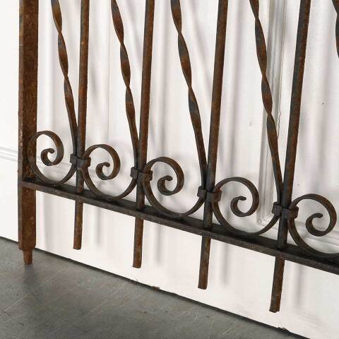 #52961 Antique Wrought Iron Window Guard Panel image 2