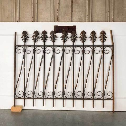 #52962 Antique Wrought Iron Window Guard Panel image 5