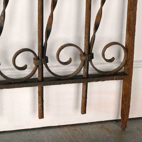 #52962 Antique Wrought Iron Window Guard Panel image 8