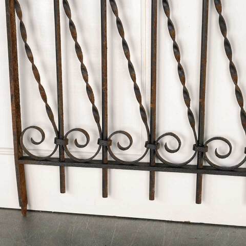 #52963 Antique Wrought Iron Window Guard Panel image 3