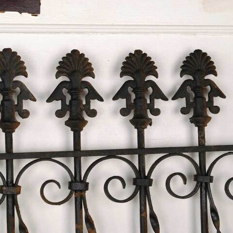 #52963 Antique Wrought Iron Window Guard Panel image 2