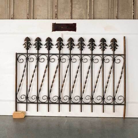 #52963 Antique Wrought Iron Window Guard Panel image 7