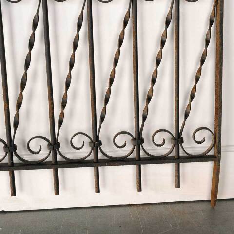 #52963 Antique Wrought Iron Window Guard Panel image 8