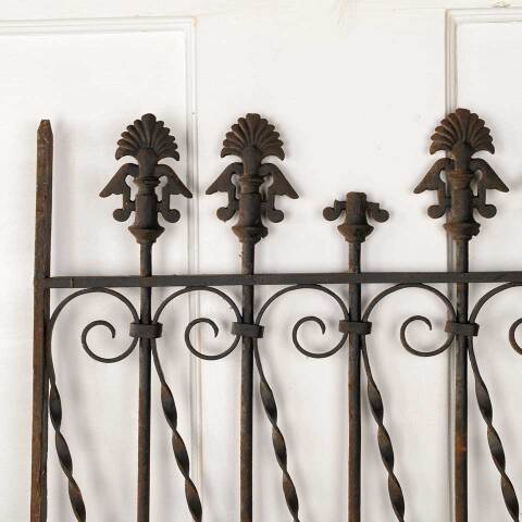 #52964 Antique Wrought Iron Window Guard Panel image 2