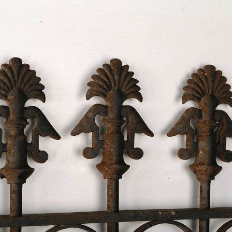 #52964 Antique Wrought Iron Window Guard Panel image 4