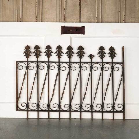 #52964 Antique Wrought Iron Window Guard Panel image 5