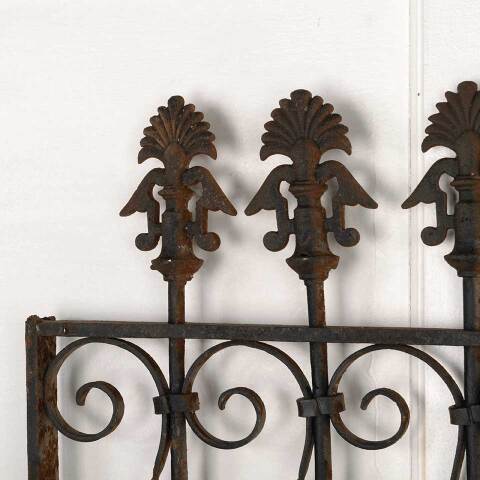 #52964 Antique Wrought Iron Window Guard Panel image 6