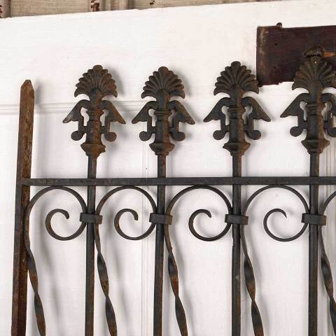 #52965 Antique Wrought Iron Window Guard Panel image 2