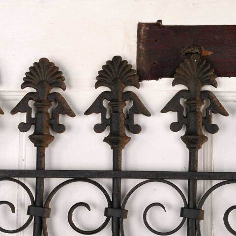 #52965 Antique Wrought Iron Window Guard Panel image 6