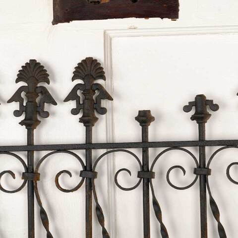 #52966 Antique Wrought Iron Window Guard Panel image 3