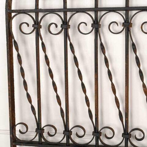 #52966 Antique Wrought Iron Window Guard Panel image 4