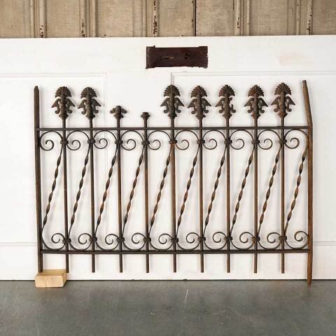 #52966 Antique Wrought Iron Window Guard Panel image 7