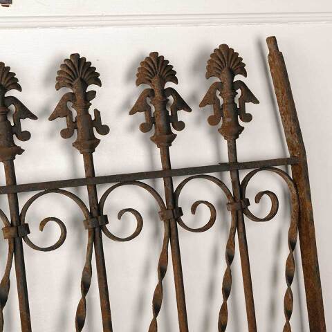 #52966 Antique Wrought Iron Window Guard Panel image 8