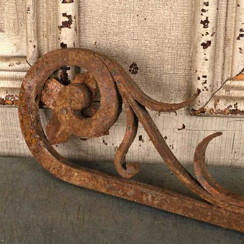 #52981 Salvaged Antique Wrought Iron Ornament image 8