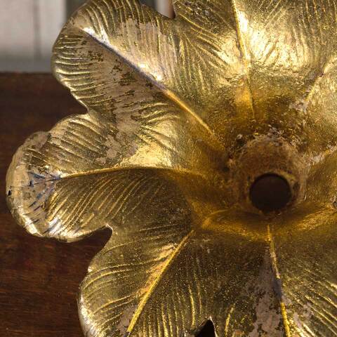 #52998 Antique Solid Brass Floral Chandelier Part image 5