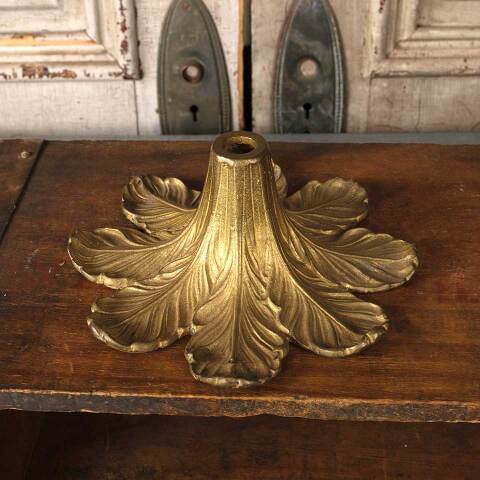 #52998 Antique Solid Brass Floral Chandelier Part image 6