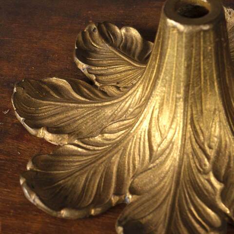 #52998 Antique Solid Brass Floral Chandelier Part image 7