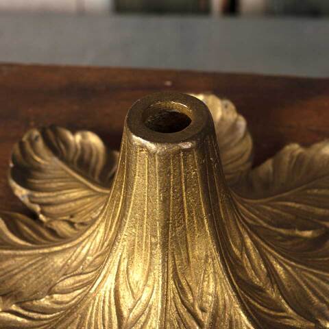 #52998 Antique Solid Brass Floral Chandelier Part image 8