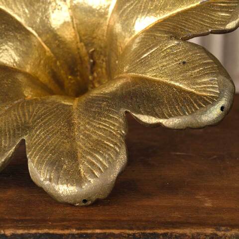 #52999 Antique Solid Brass Floral Chandelier Part image 3