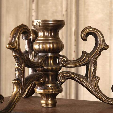 #53006 Ornate Antique Brass Lamp Base image 2