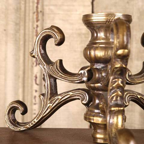 #53006 Ornate Antique Brass Lamp Base image 3