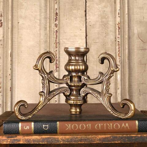 #53006 Ornate Antique Brass Lamp Base image 4