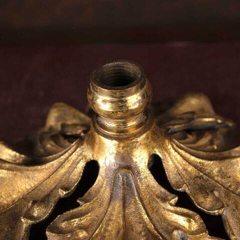 #53045 Antique Cast Brass Bobeche Lighting Part image 5