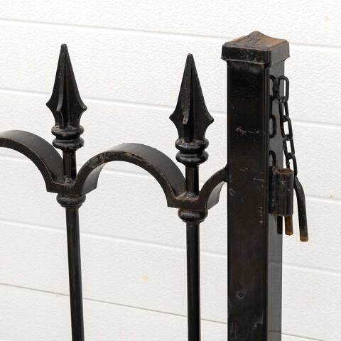 #53091 Salvaged Ohio Statehouse Iron Fence Panels image 2