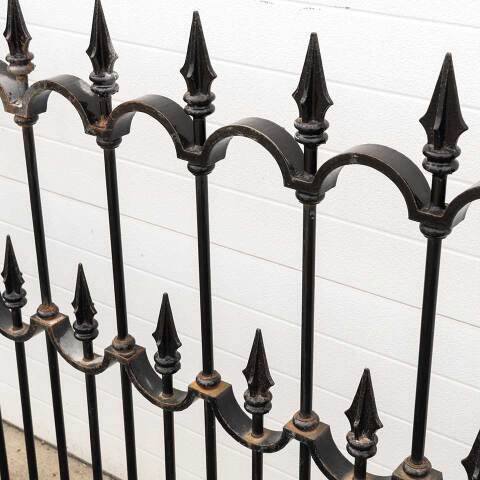 #53091 Salvaged Ohio Statehouse Iron Fence Panels image 4