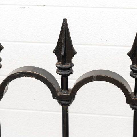 #53091 Salvaged Ohio Statehouse Iron Fence Panels image 5