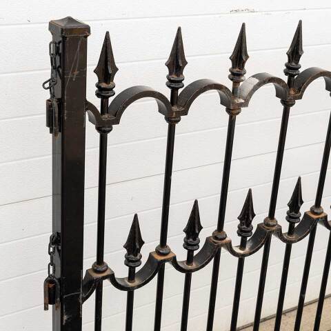 #53091 Salvaged Ohio Statehouse Iron Fence Panels image 7