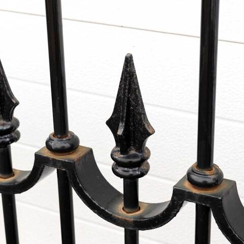 #53092 Salvaged Ohio Statehouse Iron Fence Panels image 4