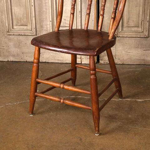 #53172 Antique Wooden Chair w/ Bentwood Back image 4