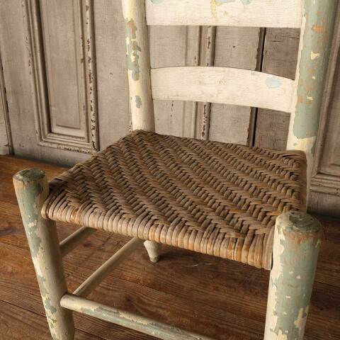 #53175 Antique Wood Ladder-Back Child's Chair image 3