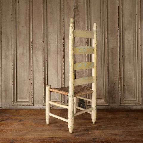 #53175 Antique Wood Ladder-Back Child's Chair image 5