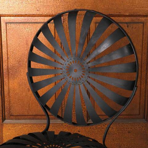 #53176 Vintage Metal Francois Carre Garden Chair image 2