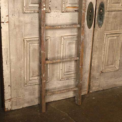 #53177 Antique Primitive 5 Rung Wood Ladder image 3