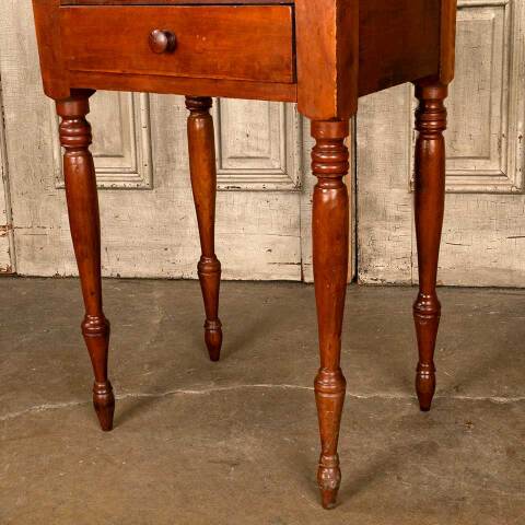 #53182 Antique Wood Side / End Table / Night Stand image 2