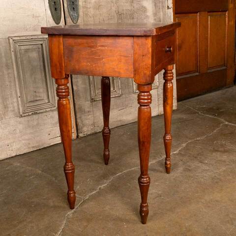#53182 Antique Wood Side / End Table / Night Stand image 7